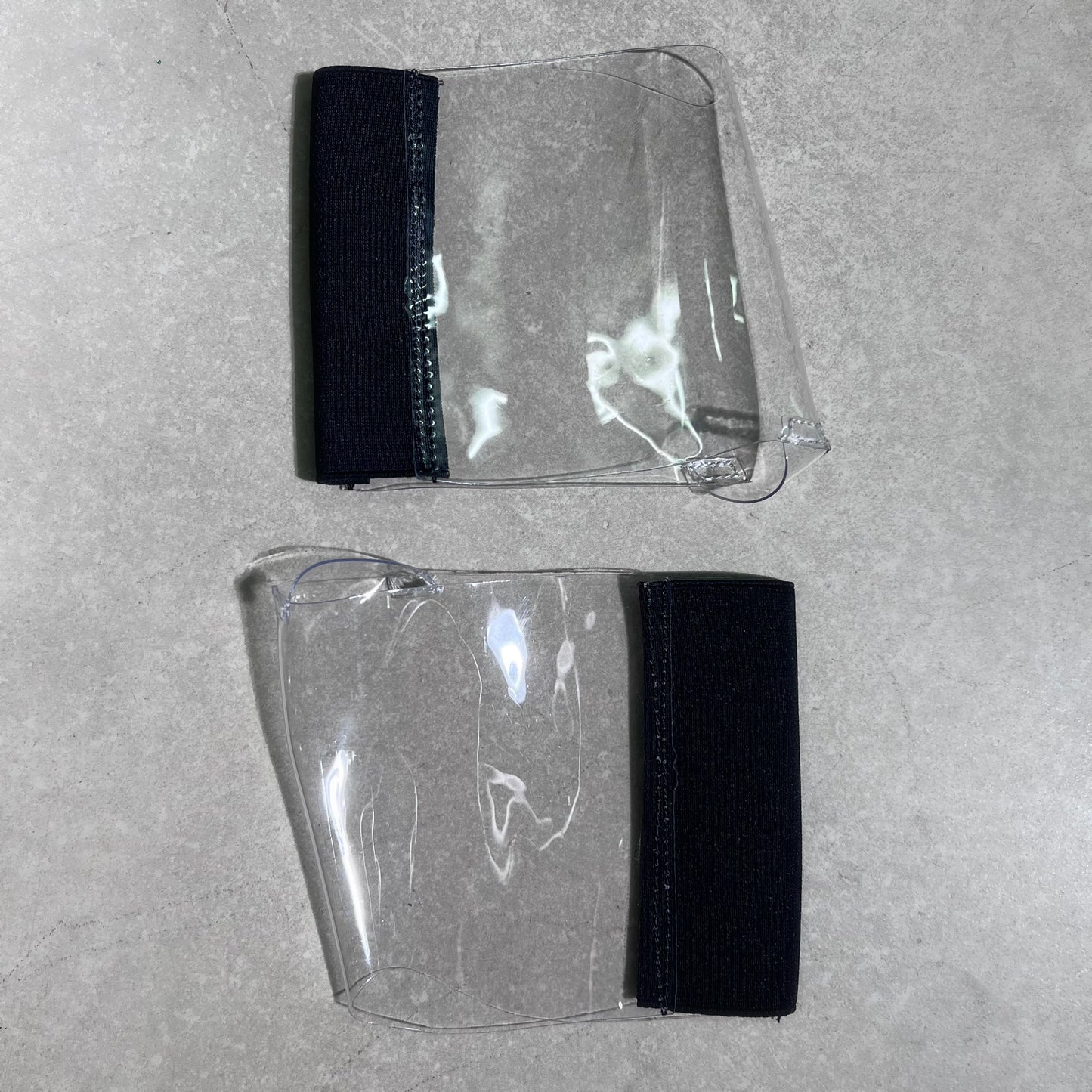 Stiletto & Open Toe Shoe Protectors - Clear & Black - 9 INCH