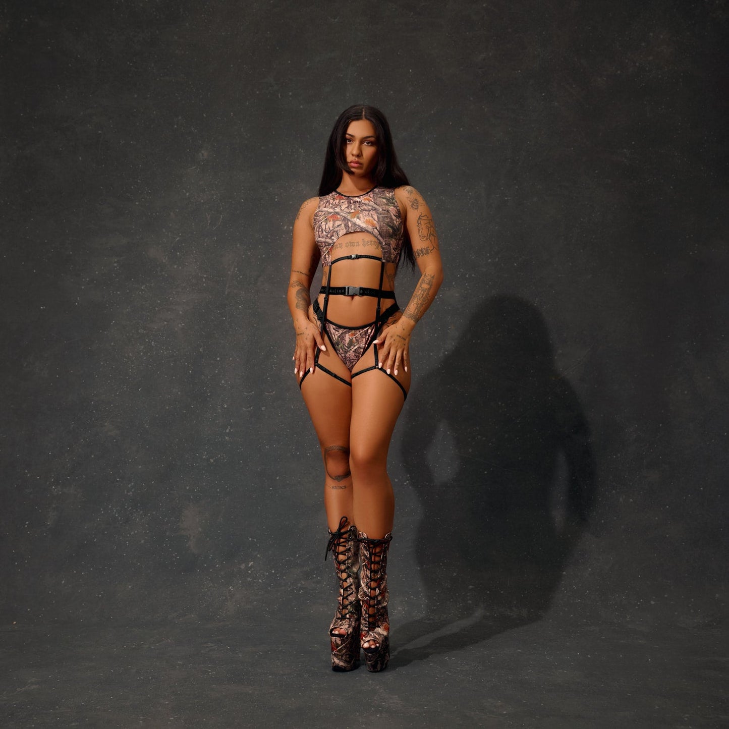 Garter Top - Manhunt - Black - LIMITED ED.