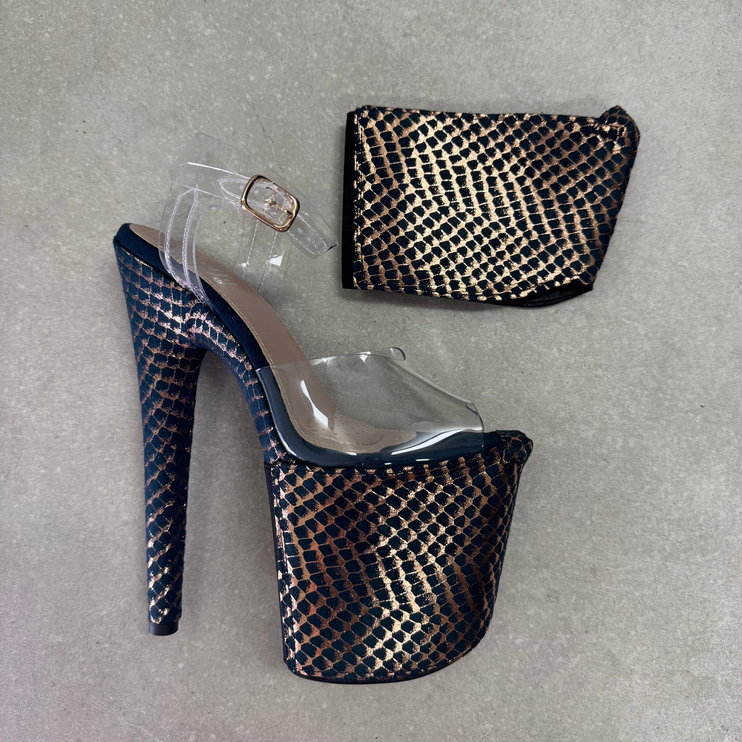 Stiletto / Open Toe Shoe Protector - Khaleesi Teal - 8 INCH