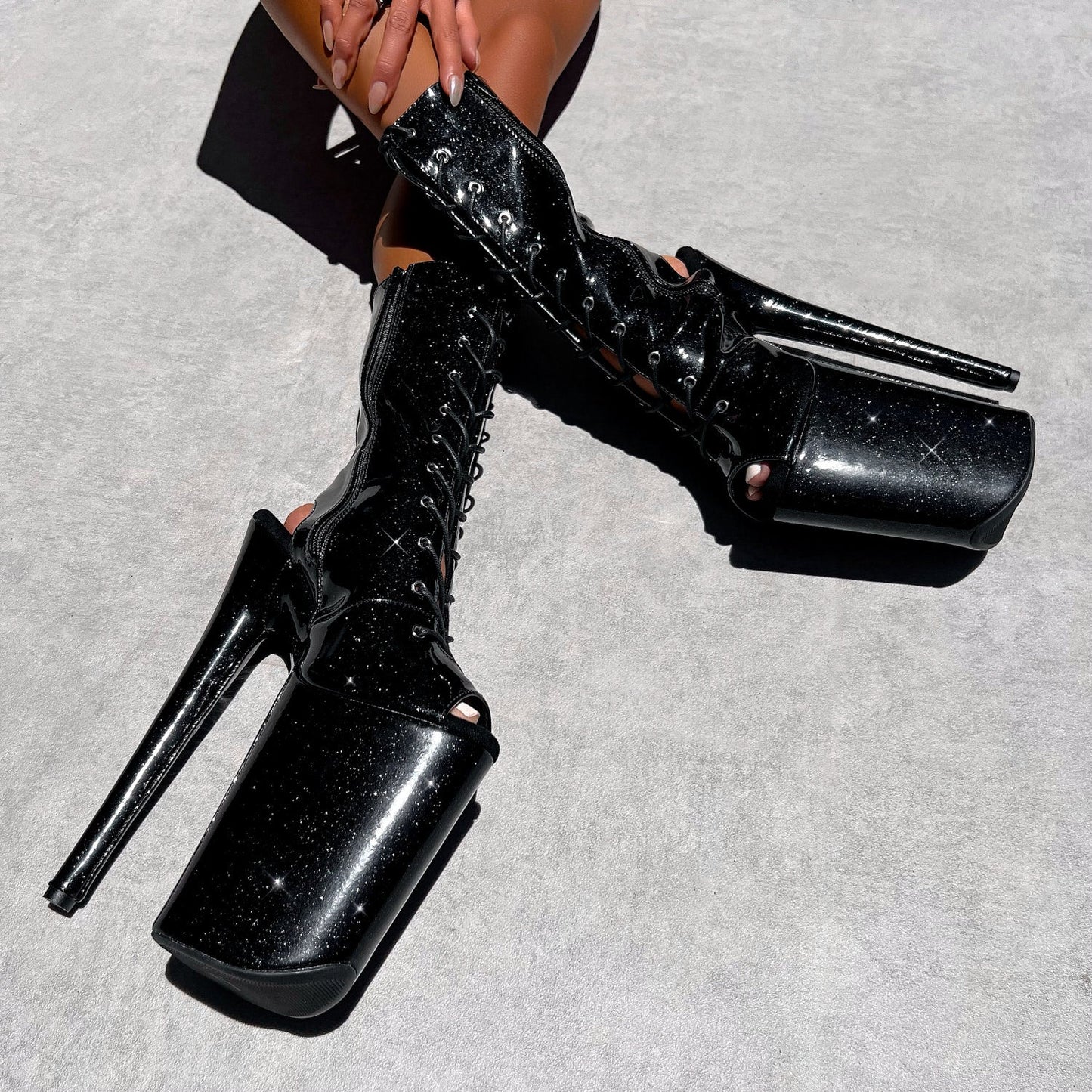 The Glitterati - OHOT Boot - Sin City - 9INCH