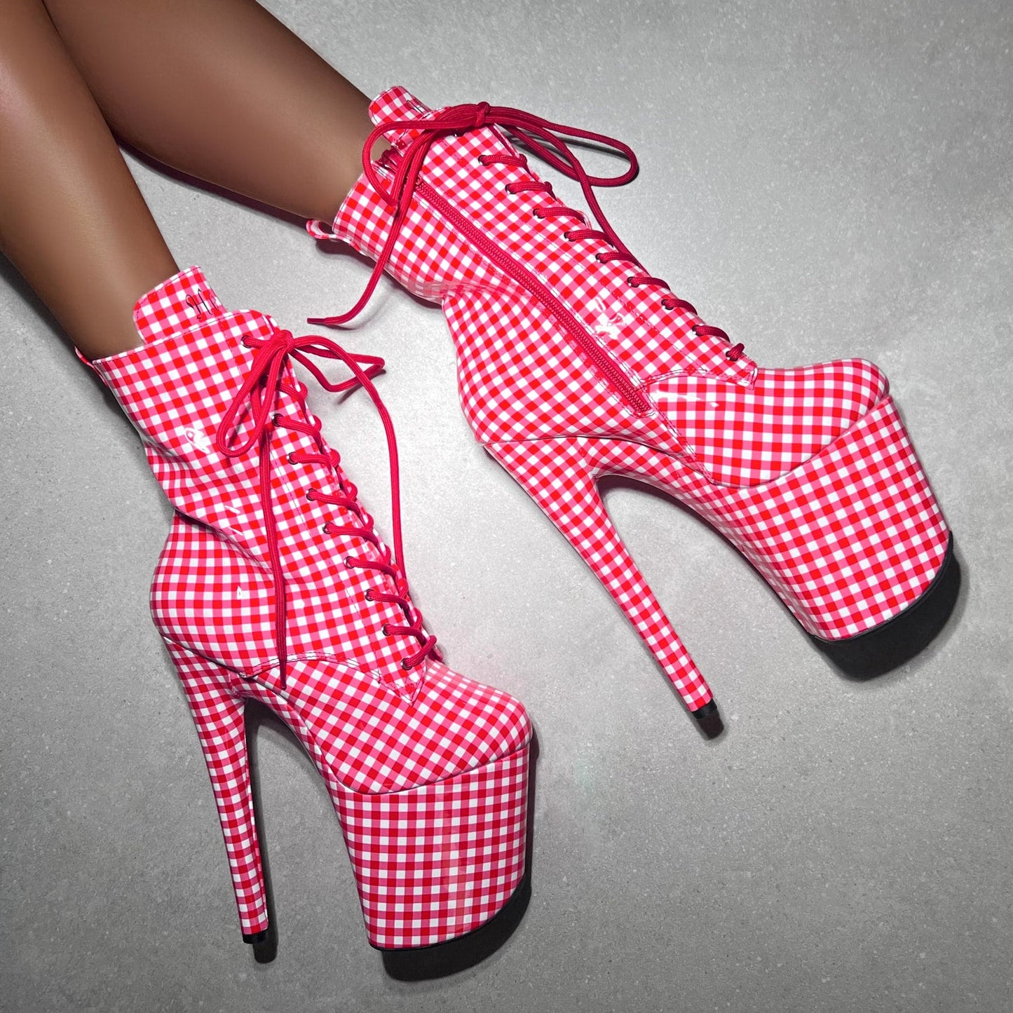 Gingham - Boot Wide Fit - 8 INCH - LIMITED ED.