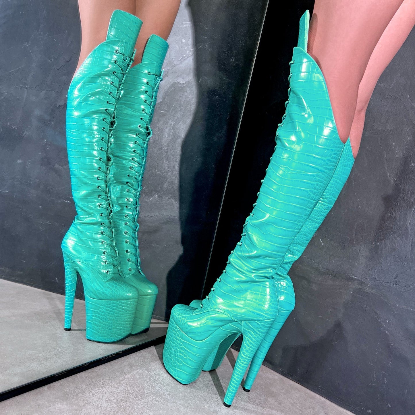 Killing Eve Over Knee Boot - 8 INCH