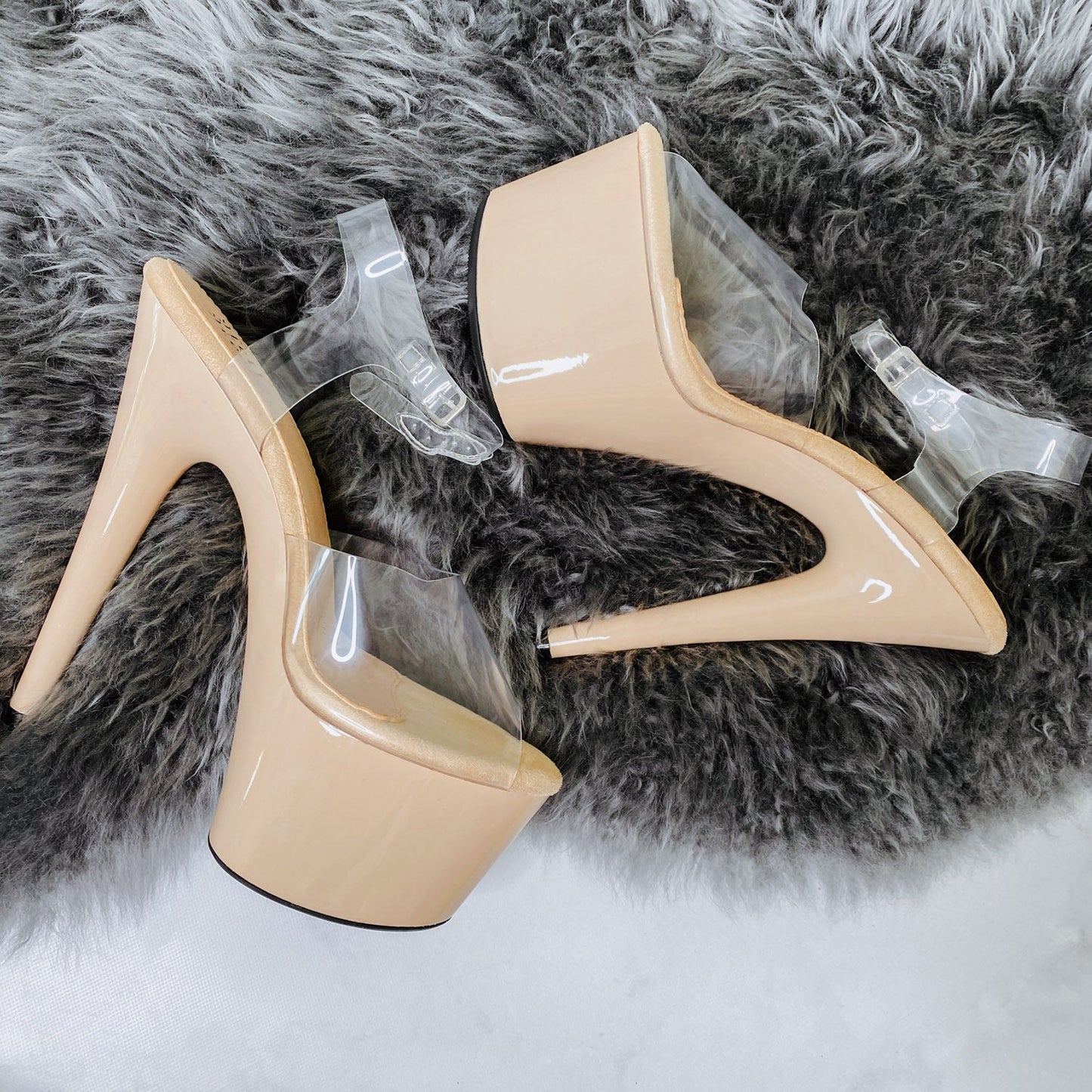 Ashton Classic Stiletto Wide Fit - Gloss - 7 INCH, stripper shoe, stripper heel, pole heel, not a pleaser, platform, dancer, pole dance, floor work