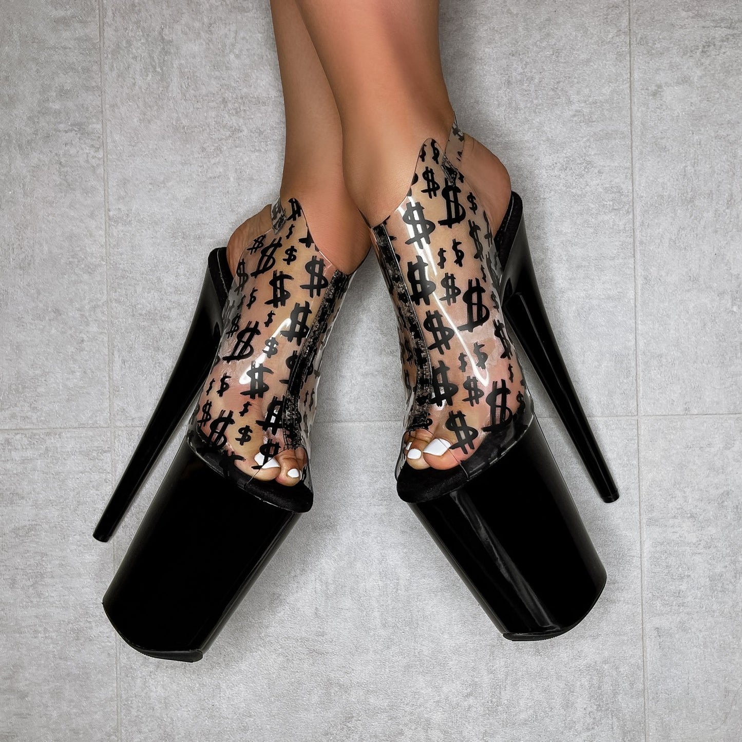 Make it Reign - Black - 9 INCH, stripper shoe, stripper heel, pole heel, not a pleaser, platform, dancer, pole dance, floor work
