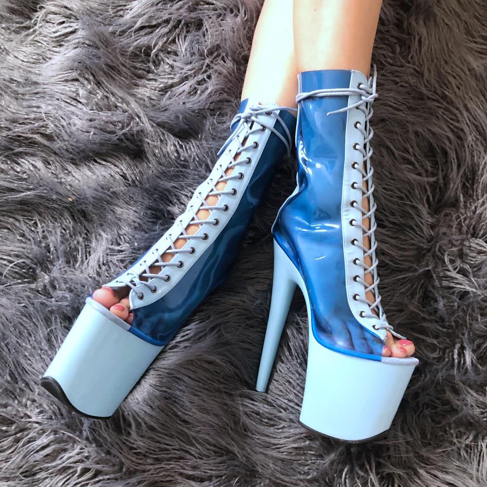 Ice Kween - 8 INCH, stripper shoe, stripper heel, pole heel, not a pleaser, platform, dancer, pole dance, floor work