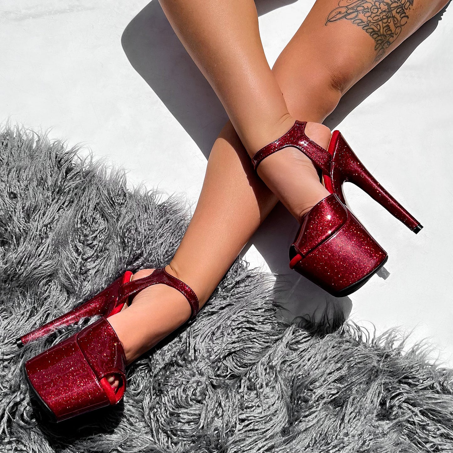 Glitterati Stiletto - Kansass - 7 INCH, stripper shoe, stripper heel, pole heel, not a pleaser, platform, dancer, pole dance, floor work