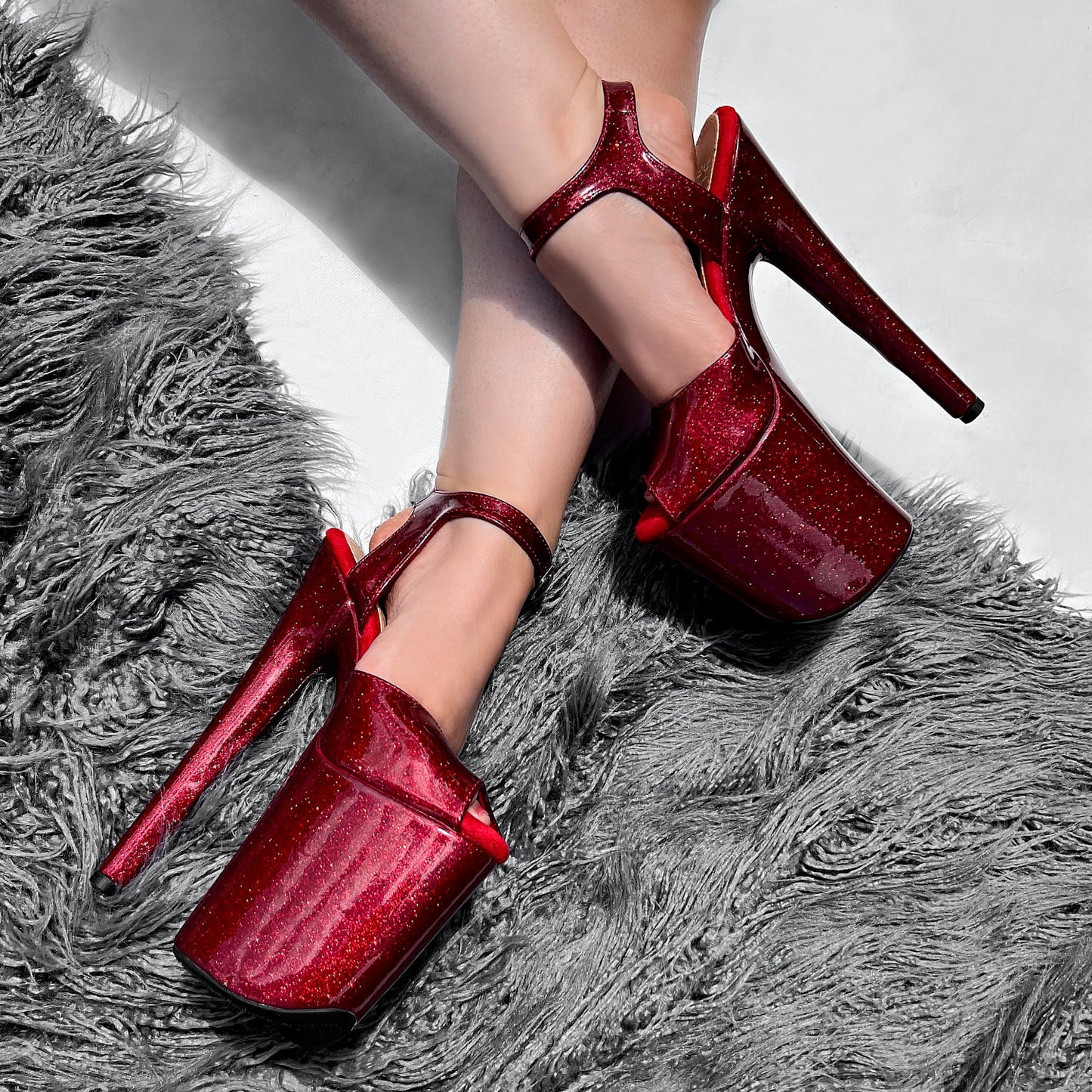 Glitterati Stiletto - Kansass - 8 INCH, stripper shoe, stripper heel, pole heel, not a pleaser, platform, dancer, pole dance, floor work