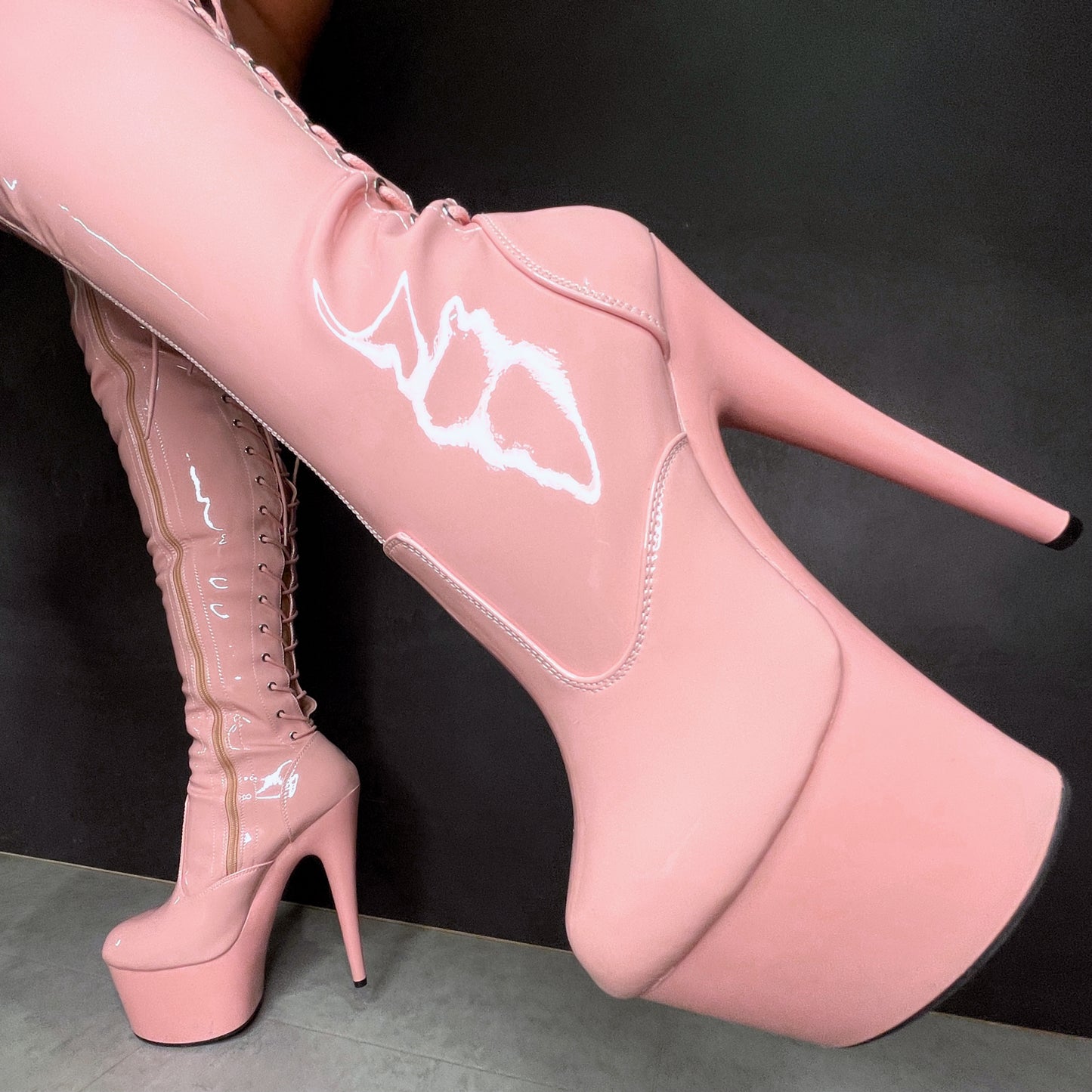 LipKit Thicc Thigh High - Candy Shop - 7 INCH, stripper shoe, stripper heel, pole heel, not a pleaser, platform, dancer, pole dance, floor work