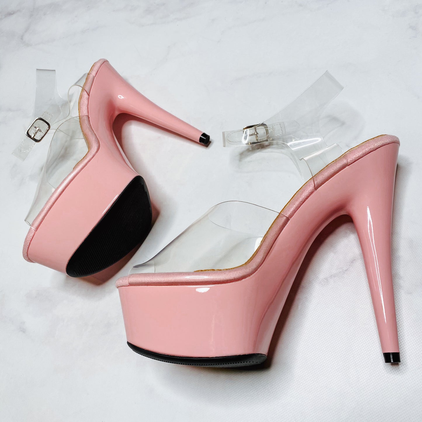 Lyla Classic Stiletto - Gloss - 6 INCH, stripper shoe, stripper heel, pole heel, not a pleaser, platform, dancer, pole dance, floor work