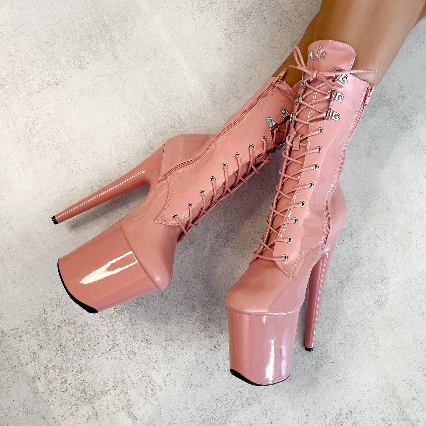 LipKit Boot - Candy Shop - 8 INCH, stripper shoe, stripper heel, pole heel, not a pleaser, platform, dancer, pole dance, floor work