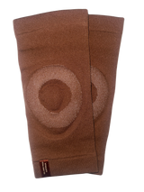 PolEssentials Sleeve Gel Knee Pads in brown, for stretching and pole dancing