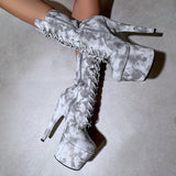 Fairy Clouds Boot - Grey - 7INCH