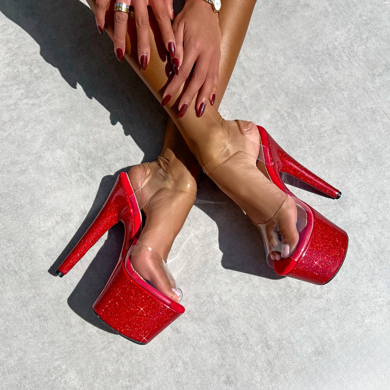 7 Inch Shoes The Glitterati Classic Stiletto - Kansass - 7 INCH – Hella Heels AU