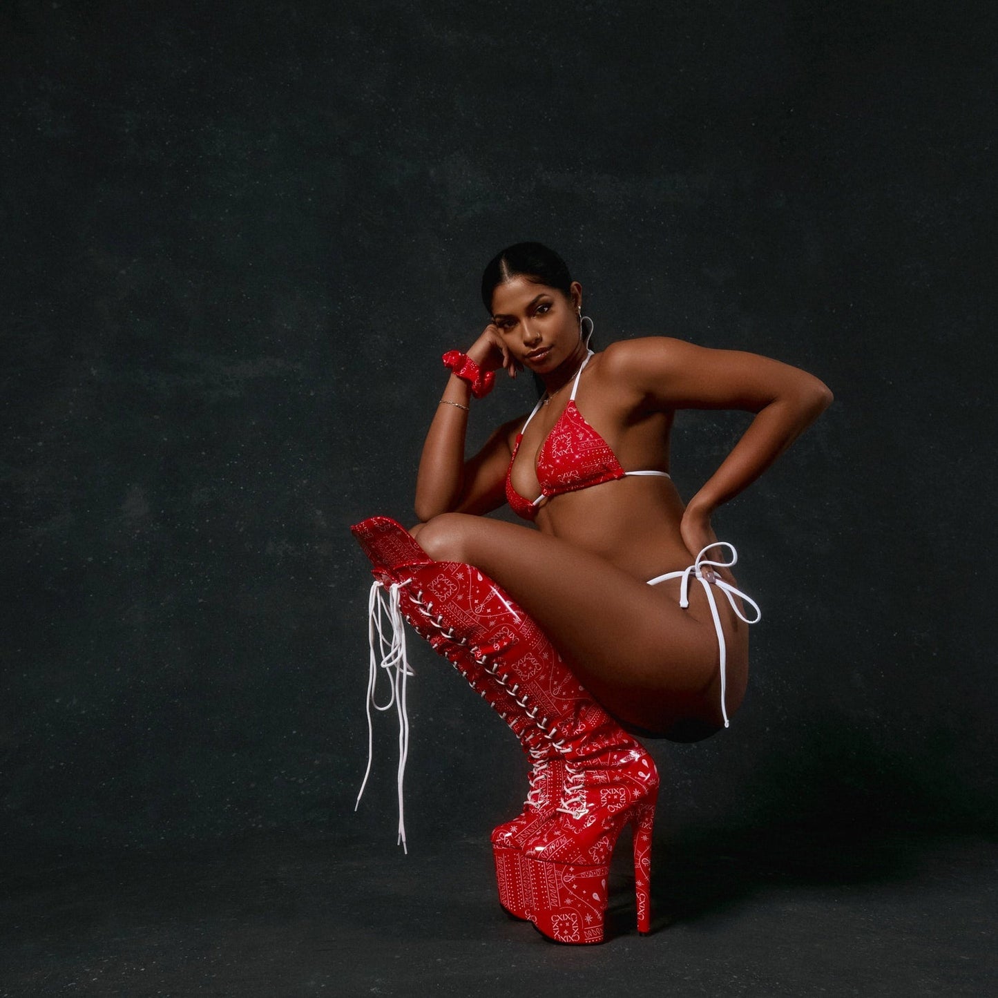 HOAH Drop it Like its THOT - Bikini Top - Red