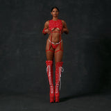 Micro Bottoms - Drop it Like its THOT - Red