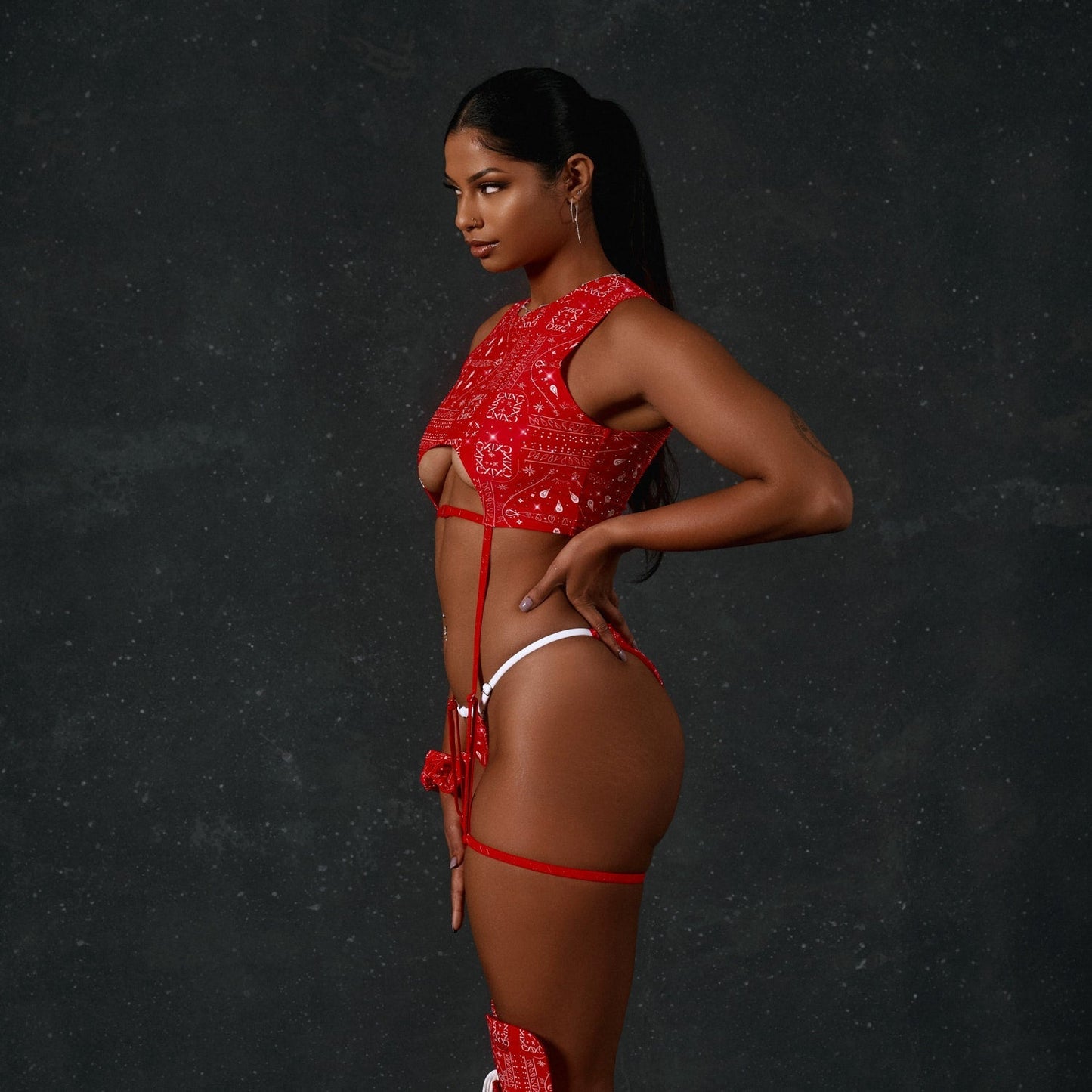 Micro Bottoms - Drop it Like its THOT - Red