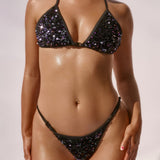 Onyx Mermaid Black - HOAH Clasp Bikini Top