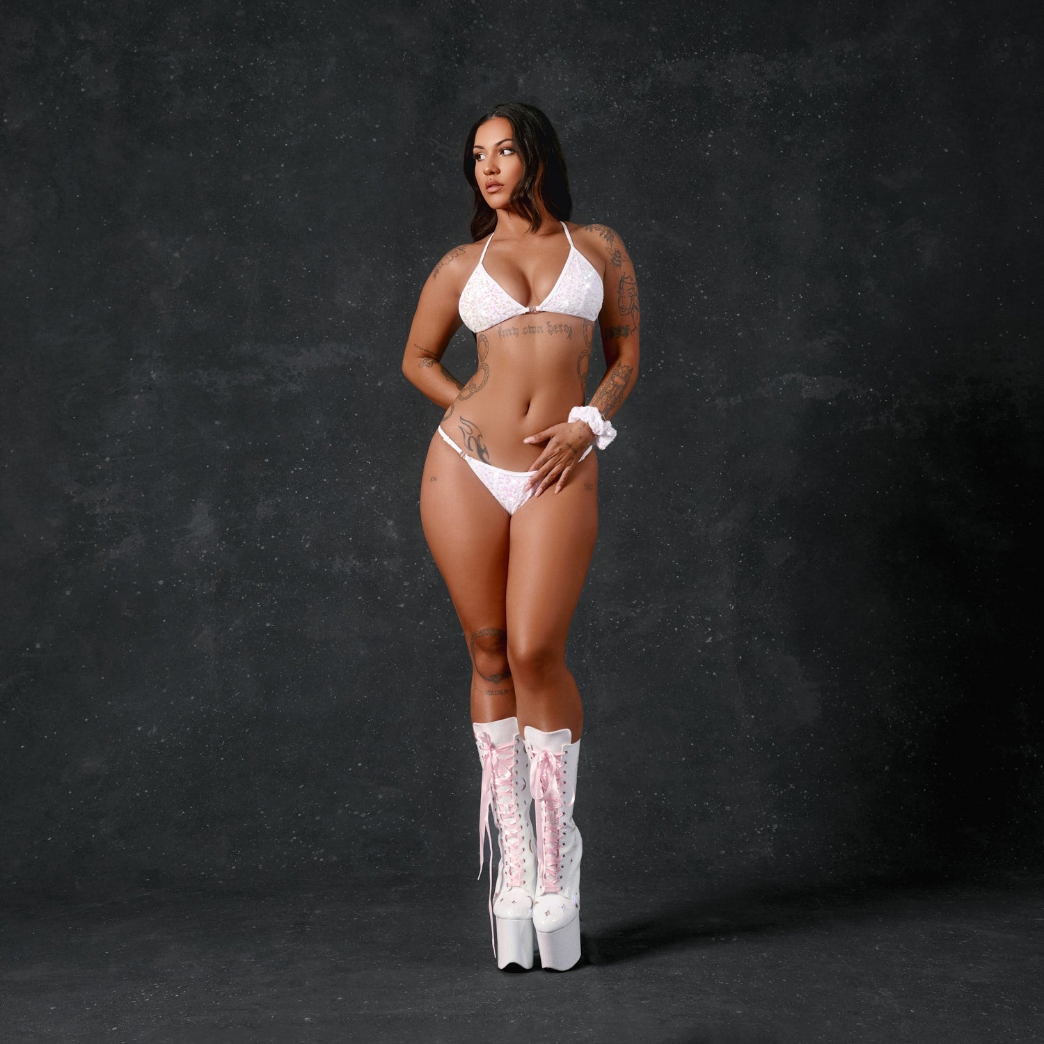 Pearl Mermaid White - HOAH Clasp Bikini Top