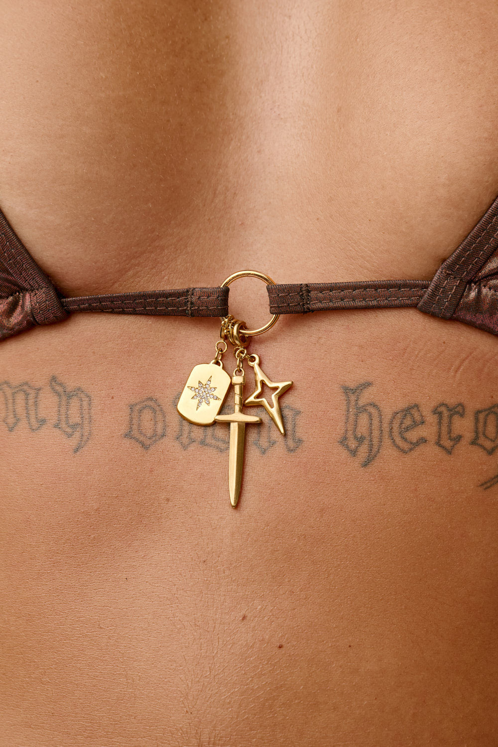 Bronze - HOAH Metallic Bikini Top