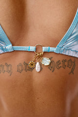 Metallic Light Blue - HOAH Bikini Top