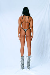 Houndstooth - HOAH Bikini Clasp Thong Bottoms