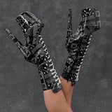 Bandana Baby - Calf Boot - 8INCH - Black