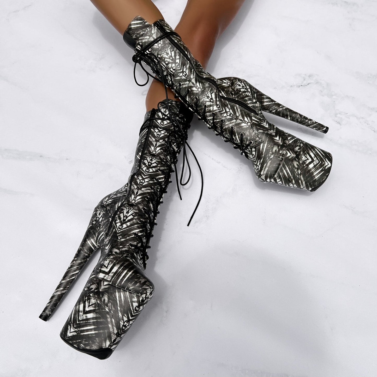 Cult Boot - 8 INCH, stripper shoe, stripper heel, pole heel, not a pleaser, platform, dancer, pole dance, floor work
