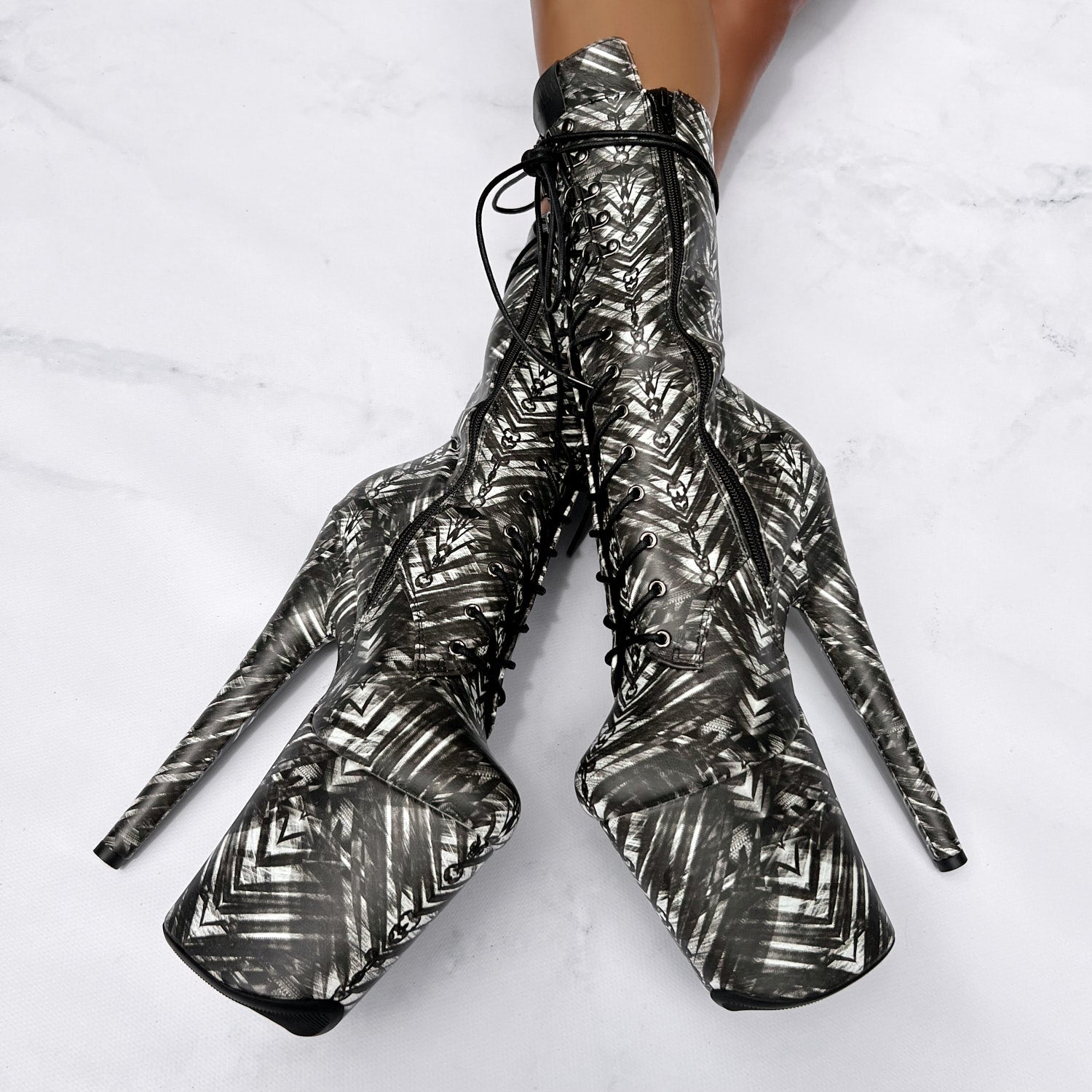 Cult Boot - 8 INCH, stripper shoe, stripper heel, pole heel, not a pleaser, platform, dancer, pole dance, floor work