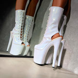 The Glitterati - OHOT Boot - Snow Kween - 8INCH