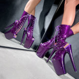 The Glitterati - OHOT Boot - Purple Rain - 9INCH