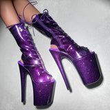 The Glitterati - OHOT Boot - Purple Rain - 9INCH