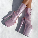 The Glitterati - OHOT Boot - Sugarbaby - 9INCH