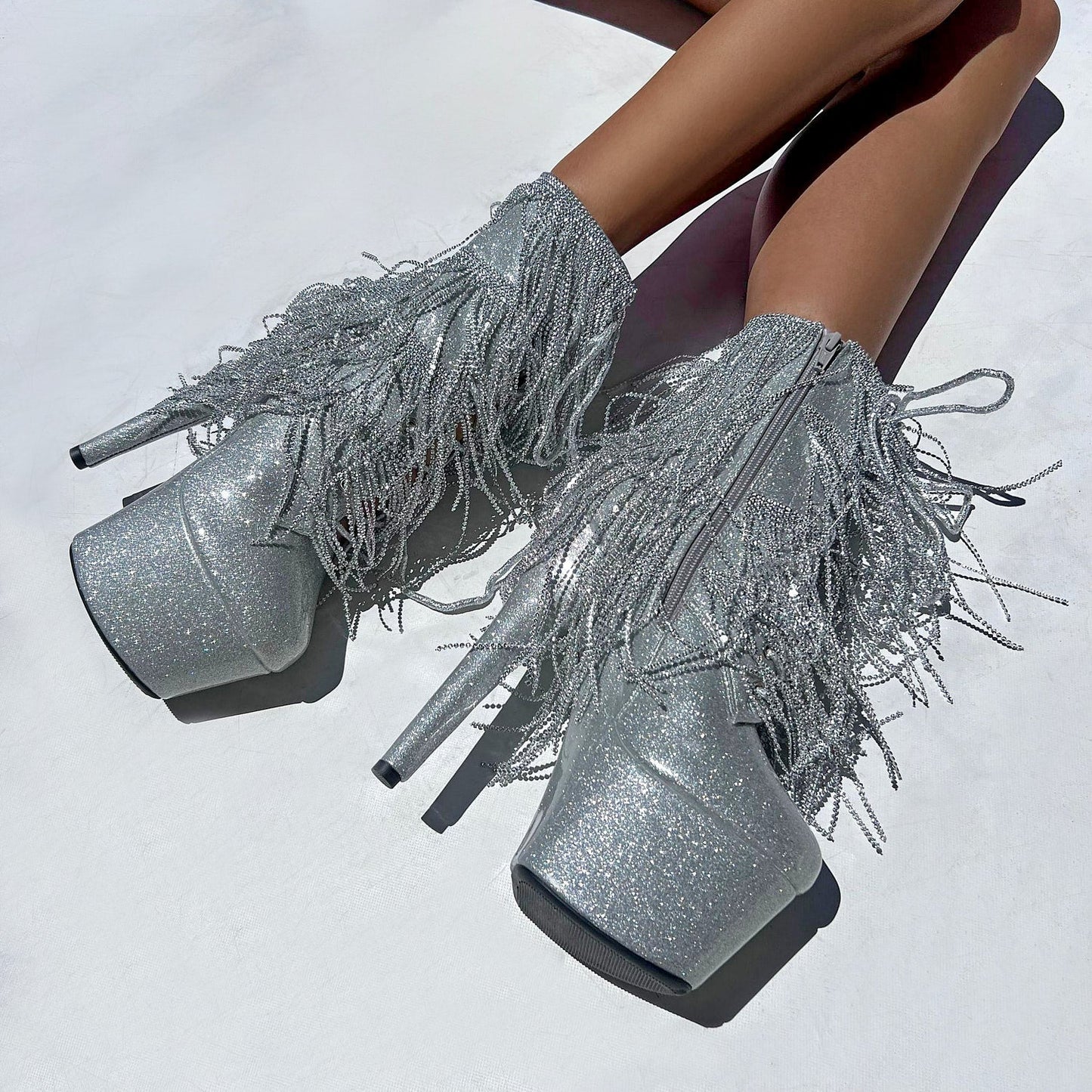 Chrome Cowgirls - Silver Glitterati - 7INCH