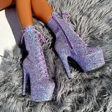 The Glitterati Xtra - Boot - Confetti -7INCH