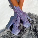 The Glitterati Xtra - Boot - Confetti -7INCH
