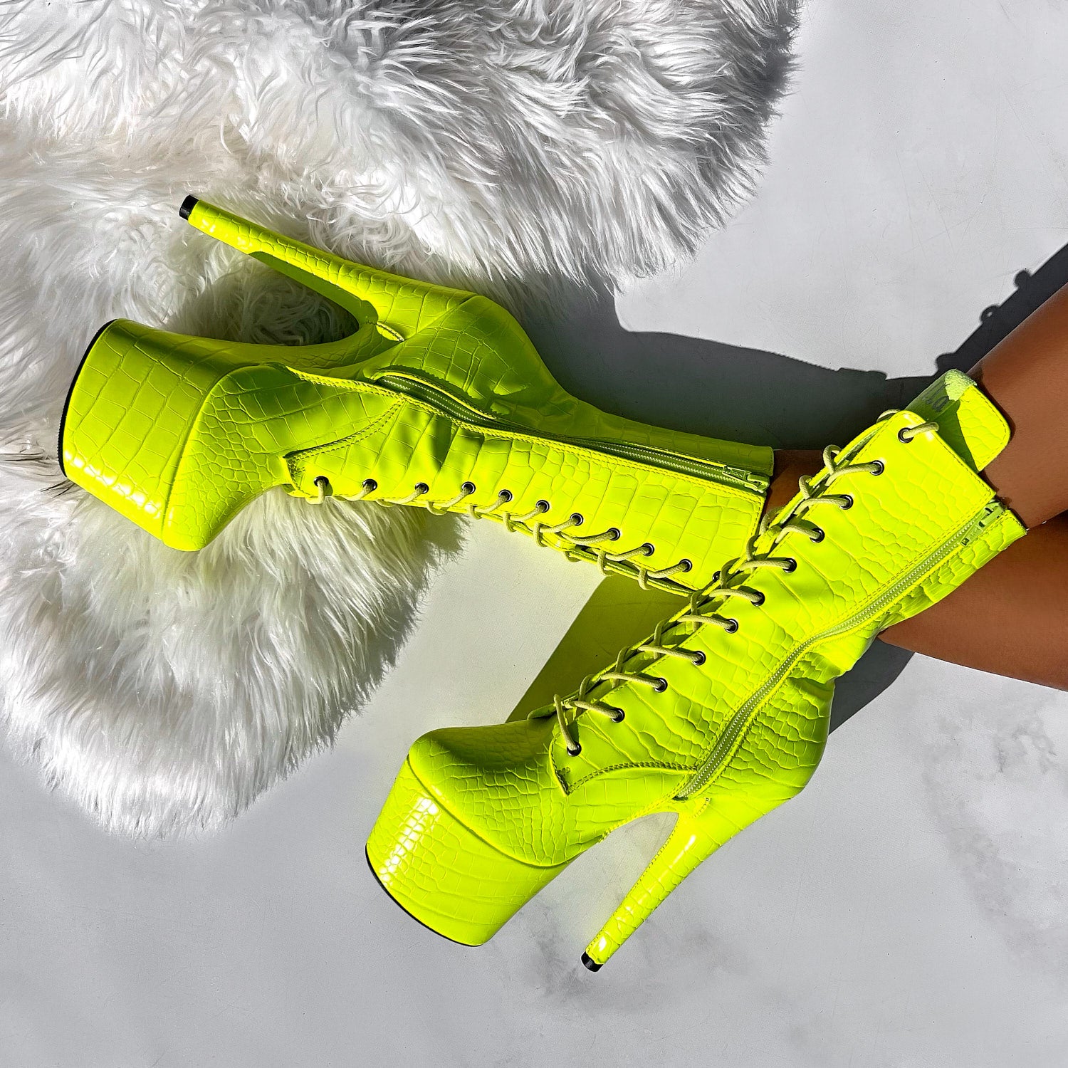 Oh Snap Boot - 7 INCH, stripper shoe, stripper heel, pole heel, not a pleaser, platform, dancer, pole dance, floor work