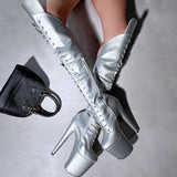 Sliving Over Knee Boot - 8 INCH - Old Style - Check description