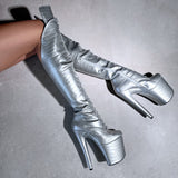 Sliving Over Knee Boot - 8 INCH - Old Style - Check description