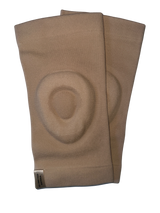 PolEssentials Sleeve Gel Knee Pads in light beige, for stretching and pole dancing