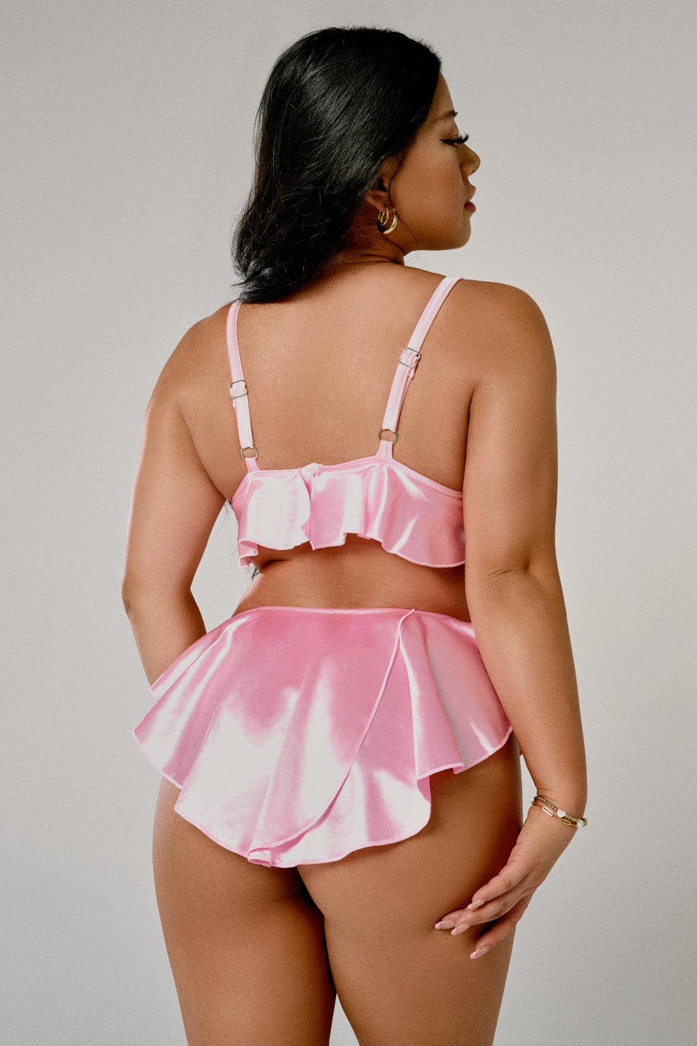 Pillowtalk: Ballerina Skirt Bottoms - Pink Satin