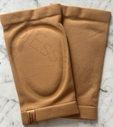 Tan V2 Sleeve Gel Knee Pads by PolEssentials for dancing and twerk