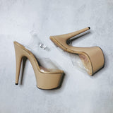 Ashton Classic Stiletto Wide Fit - Gloss - 7 INCH, stripper shoe, stripper heel, pole heel, not a pleaser, platform, dancer, pole dance, floor work