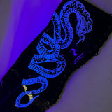 VIPER Boot Black with White Thigh High - 7INCH, stripper shoe, stripper heel, pole heel, not a pleaser, platform, dancer, pole dance, floor work