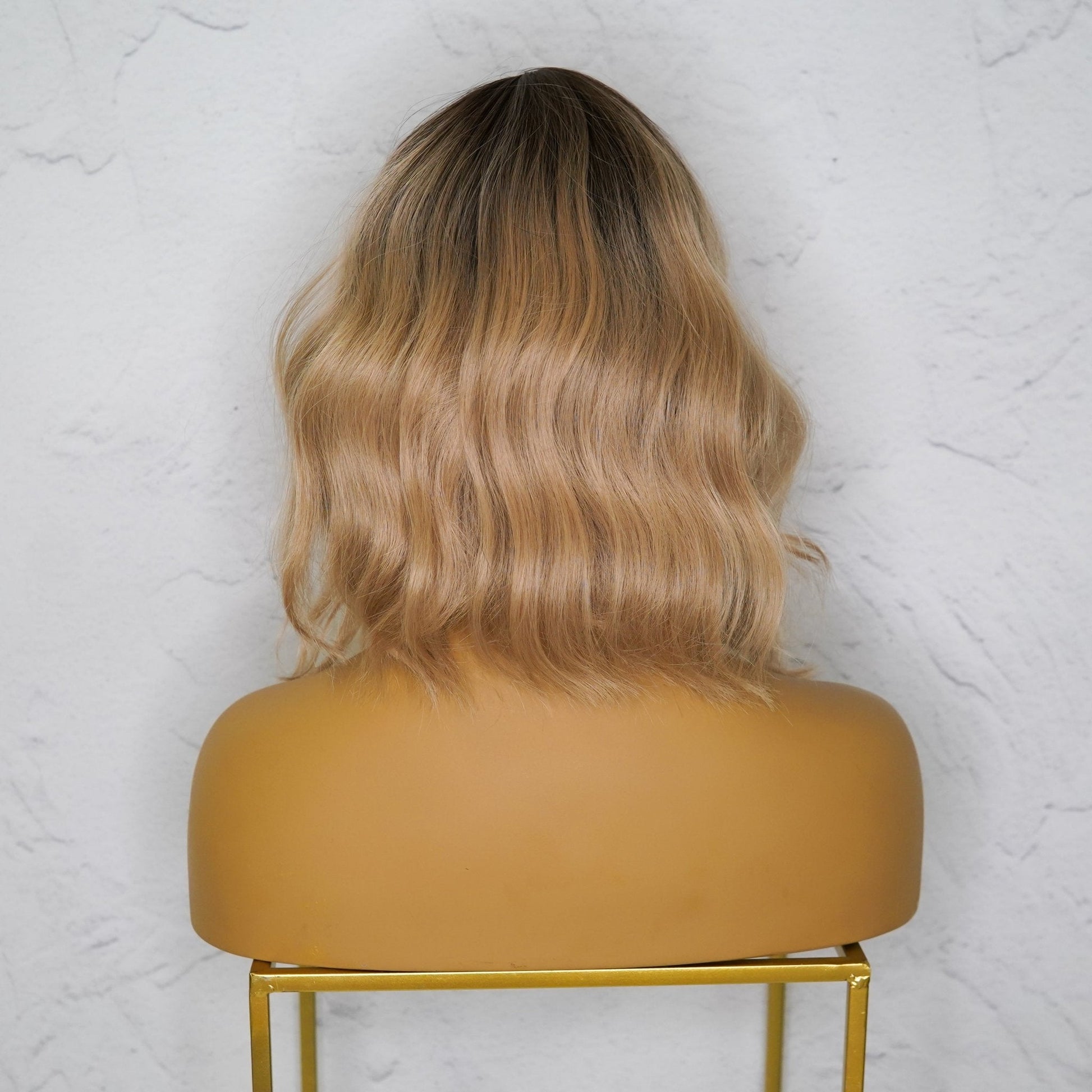 HAYLEY Caramel Ombre Bob Fringe Wig - Milk & Honey