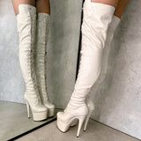 LipKit Thigh High Front Lace - No Angel - 7 INCH