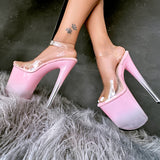 Pink Ombre Stiletto - 8INCH
