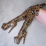 Leopard Thigh High - 7 INCH