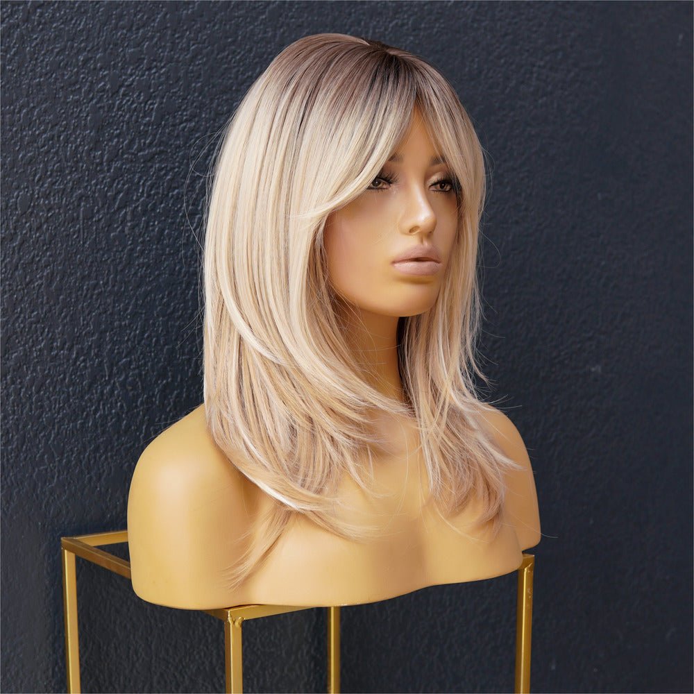 ROCHELLE Blonde Ombre Fringe Wig - Milk & Honey