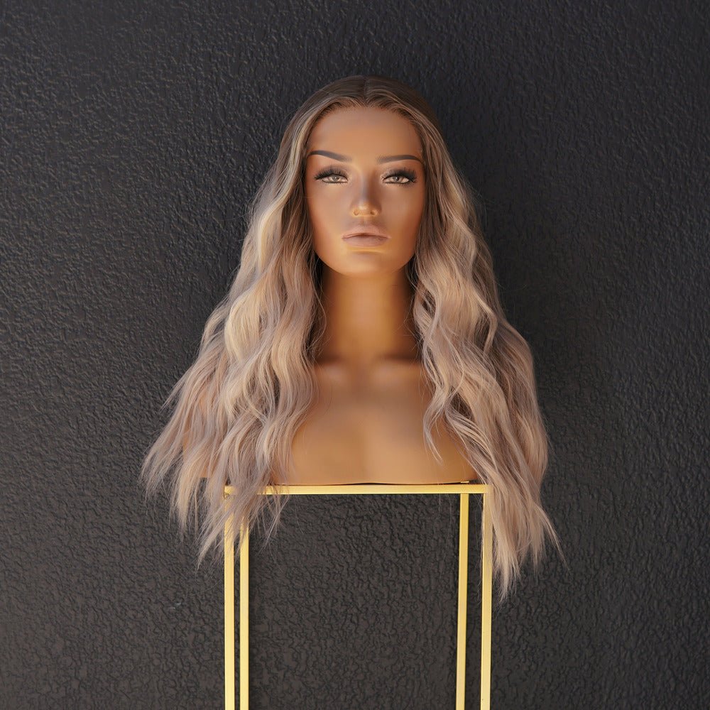 ZOEY Ombre Lace Front Wig - Milk & Honey