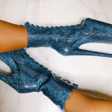 Anaconda Boot - 9 INCH, stripper shoe, stripper heel, pole heel, not a pleaser, platform, dancer, pole dance, floor work